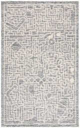 Safavieh Abstract 4'-0" x 6'-0" Rug in Charcoal / Ivory
