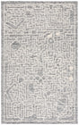Safavieh Abstract 4'-0" x 6'-0" Rug in Charcoal / Ivory