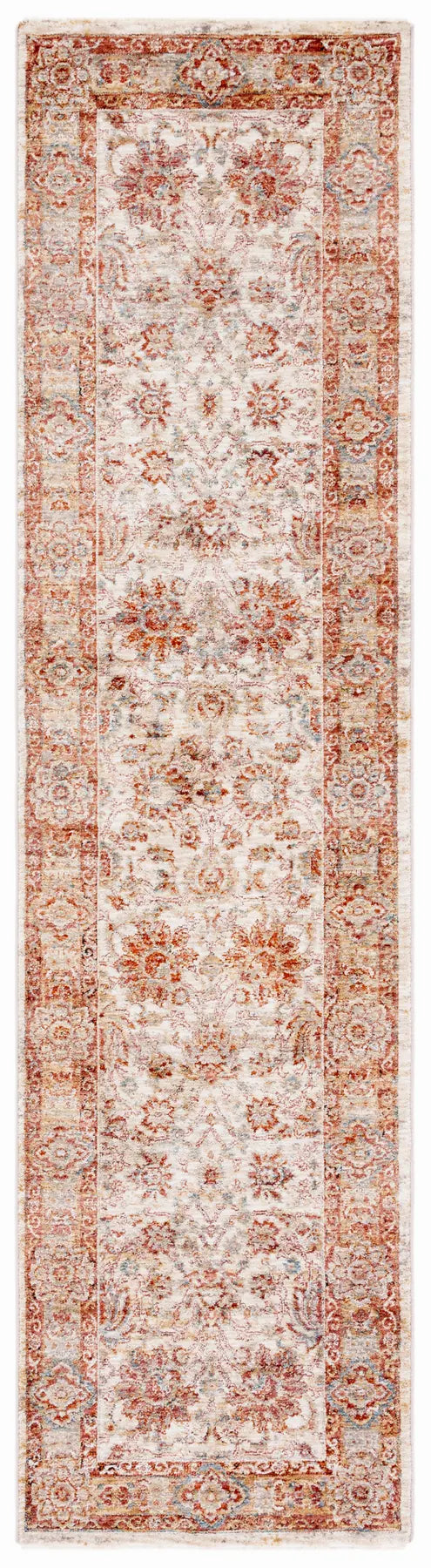Safavieh Valencia 2'-0" x 8'-0" Rug in Ivory / Rust
