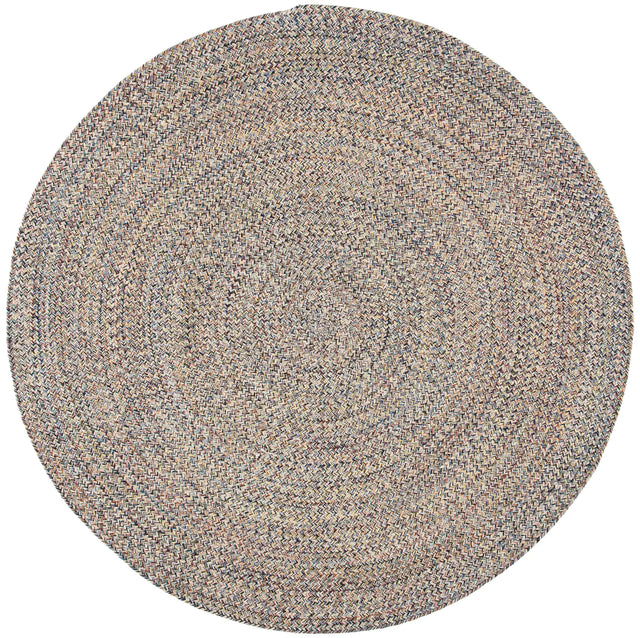 Safavieh Braided 5'-0" x 5'-0" Rug in Blue / Ivory