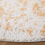 Safavieh Rumi Shag 6'-7" x 6'-7" Rug in Gold / Ivory