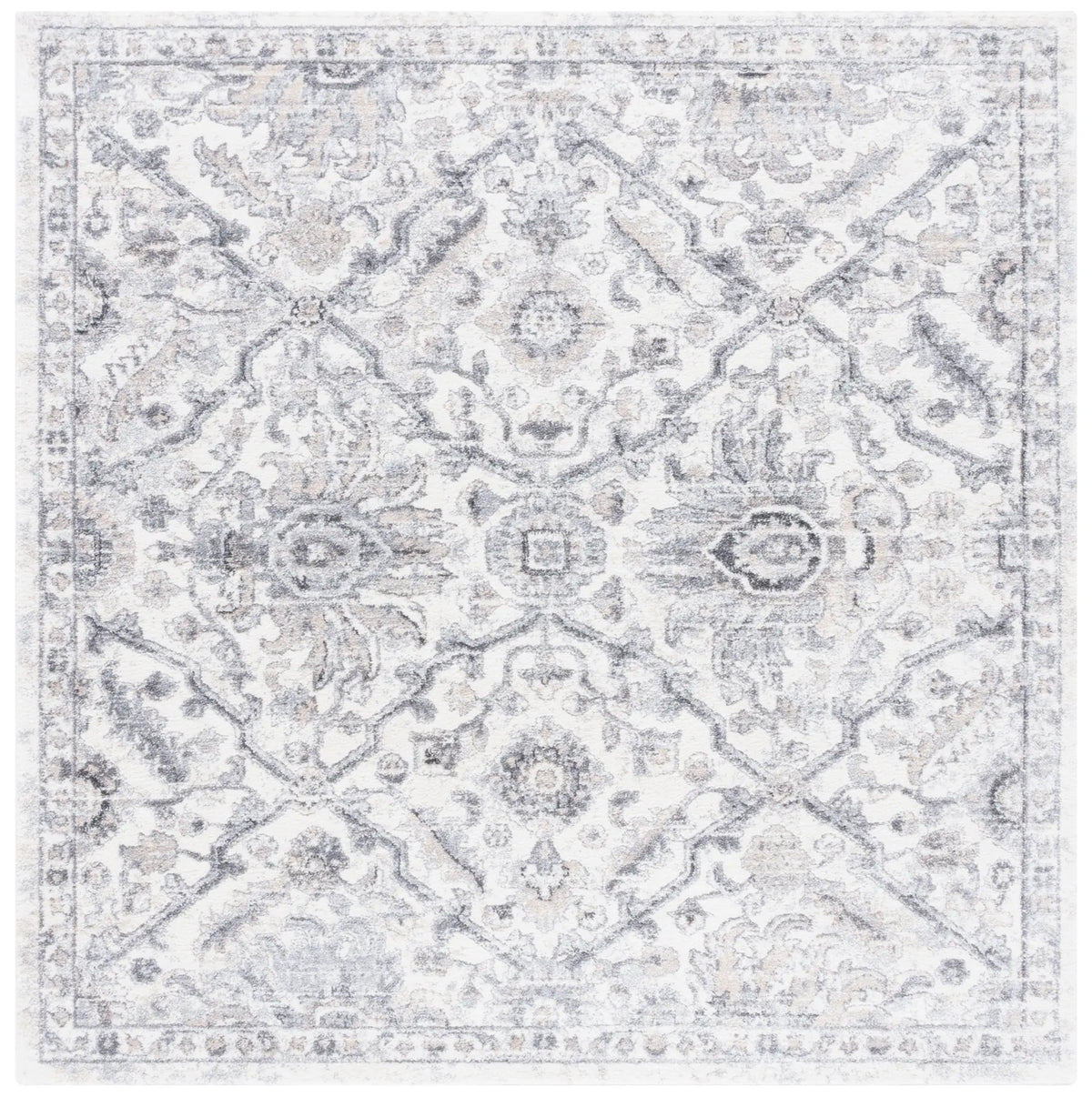 Safavieh Opal 6'-7" x 6'-7" Rug in Grey / Ivory