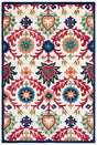 Safavieh Blossom 4'-0" x 6'-0" Rug in Ivory / Green
