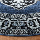 Safavieh Vintage Hamadan 5'-3" x 5'-3" Rug in Blue / Grey