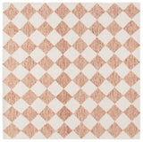 Safavieh Ebony 6'-0" x 6'-0" Rug in Rust / Ivory