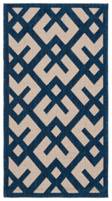 Safavieh Courtyard 2'-0" x 3'-7" Rug in Navy / Beige