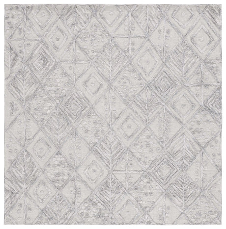 Safavieh Textual 6'-0" x 6'-0" Rug in Grey