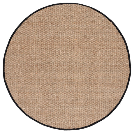 Safavieh Natural Fiber 5'-0" x 5'-0" Rug in Natural / Black