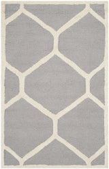 Safavieh Cambridge 2'-0" x 3'-0" Rug in Silver / Ivory