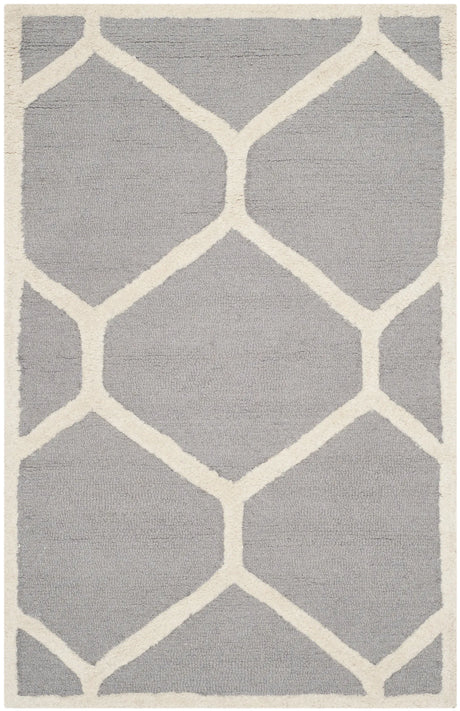 Safavieh Cambridge 2'-0" x 3'-0" Rug in Silver / Ivory