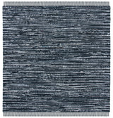 Safavieh Rag Rug 6'-0" x 6'-0" Rug in Black