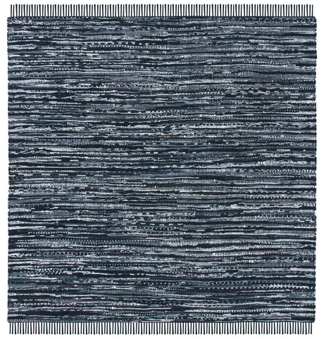 Safavieh Rag Rug 6'-0" x 6'-0" Rug in Black