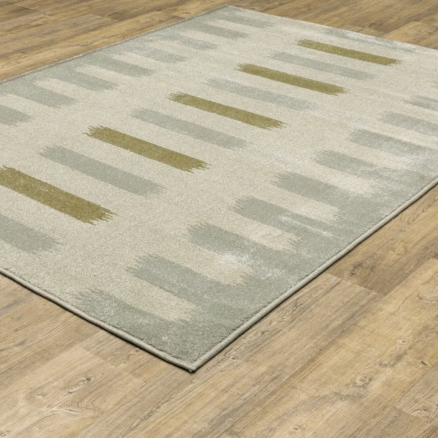 Oriental Weavers Sphinx Branson Br09A Beige/ Grey Rugs - angle detail