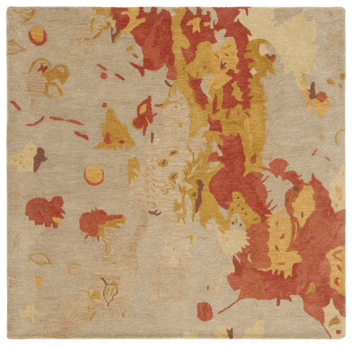 Safavieh Soho 6'-0" x 6'-0" Rug in Beige / Multi