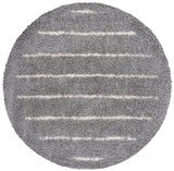 Safavieh Venus Shag 600 6'-7" x 6'-7" Rug in Grey / Ivory
