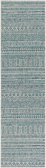 Surya Eagean Eag-2307 Aqua, Black, White, Taupe Rug.