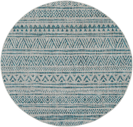 Surya Eagean Eag-2307 Aqua, Black, White, Taupe Rug.