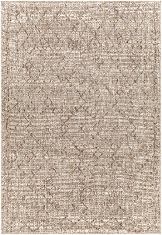 Surya Eagean Eag-2404 Brown, Light Brown, Cream, Light Beige, Beige Area Rug