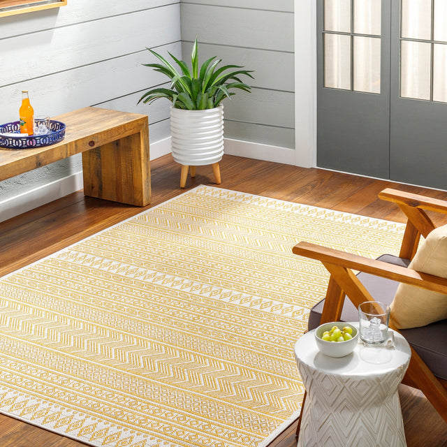 Surya Eagean Eag-2427 Ivory, Mustard Rug.