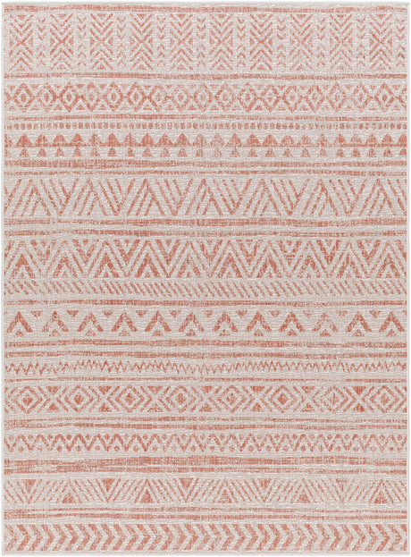Surya Eagean Eag-2430 Rust, Ivory, Dusty Pink, Dusty Coral Rug.