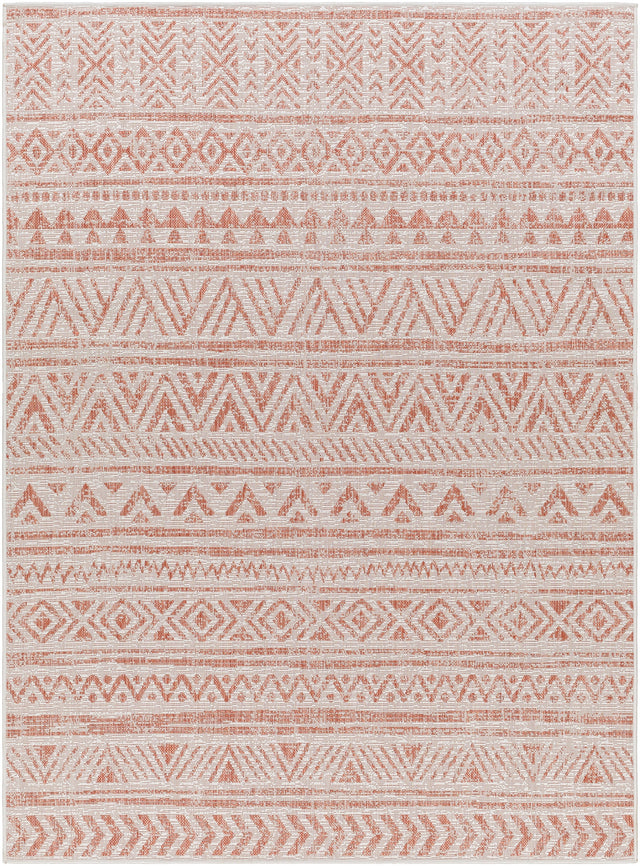 Surya Eagean Eag-2430 Rust, Ivory, Dusty Pink, Dusty Coral Rug.
