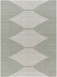 Surya Eagean Eag-2432 Grass Green, Ivory, Dark Green, Seafoam Area Rug