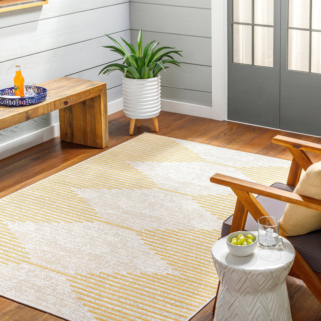 Surya Eagean Eag-2433 Ivory, Mustard Rug.