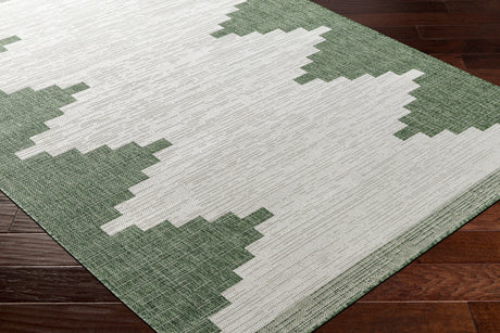 Surya Eagean Eag-2435 Grass Green, Ivory, Dark Green, Seafoam Rug.