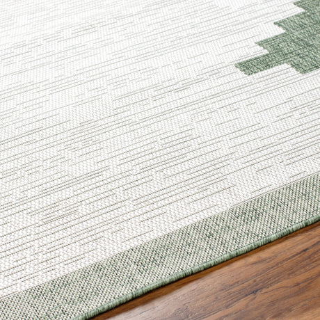 Surya Eagean Eag-2435 Grass Green, Ivory, Dark Green, Seafoam Rug.