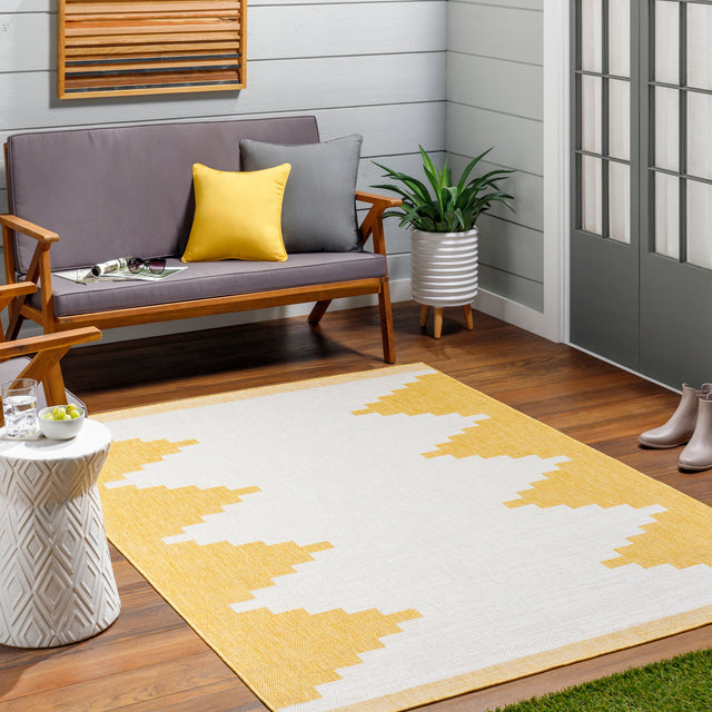 Surya Eagean Eag-2437 Ivory, Mustard Rug.