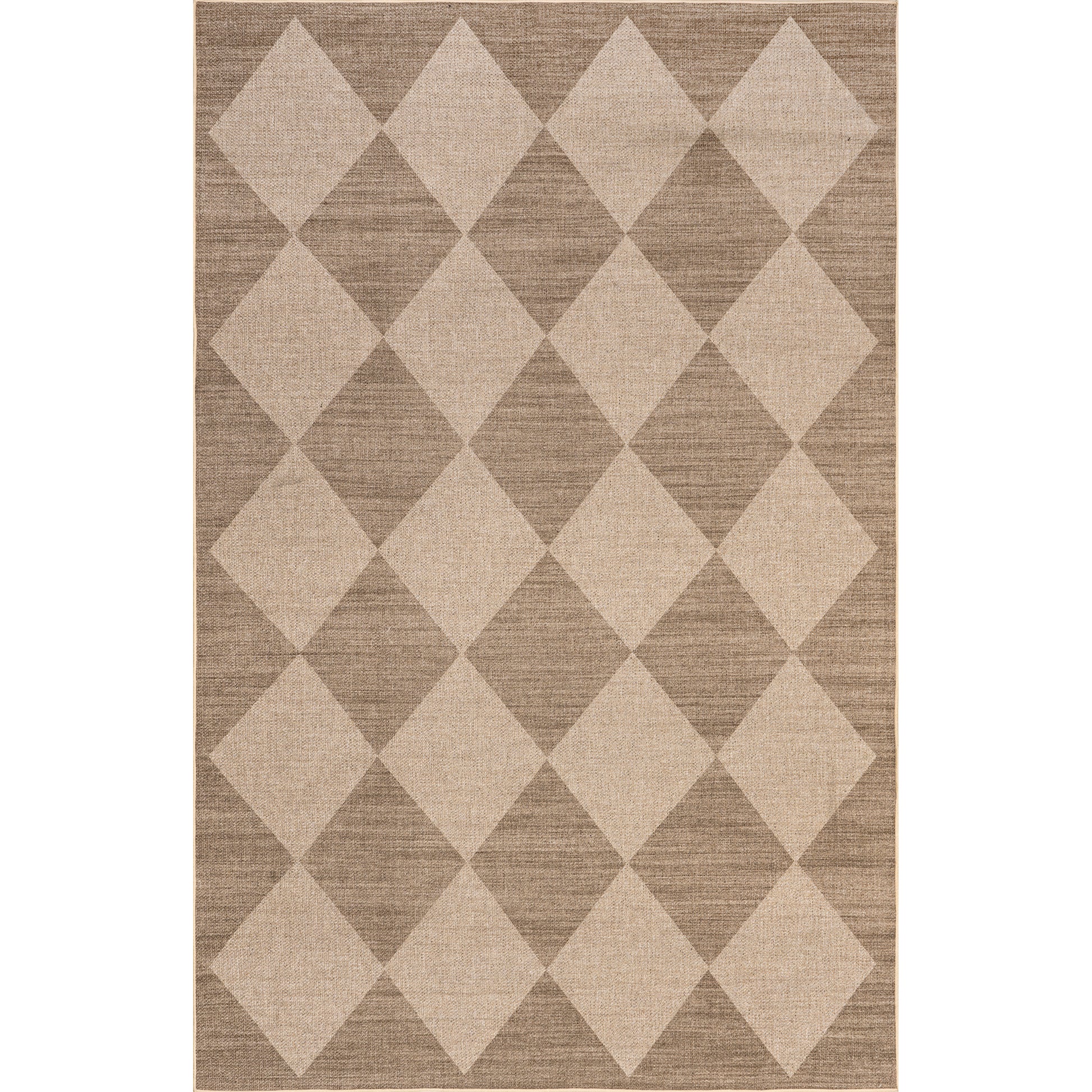 Nuloom Abi Checkered Easy Biwl20A Natural Area Rug