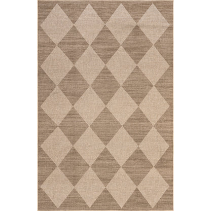 Nuloom Abi Checkered Easy Biwl20A Natural Area Rug