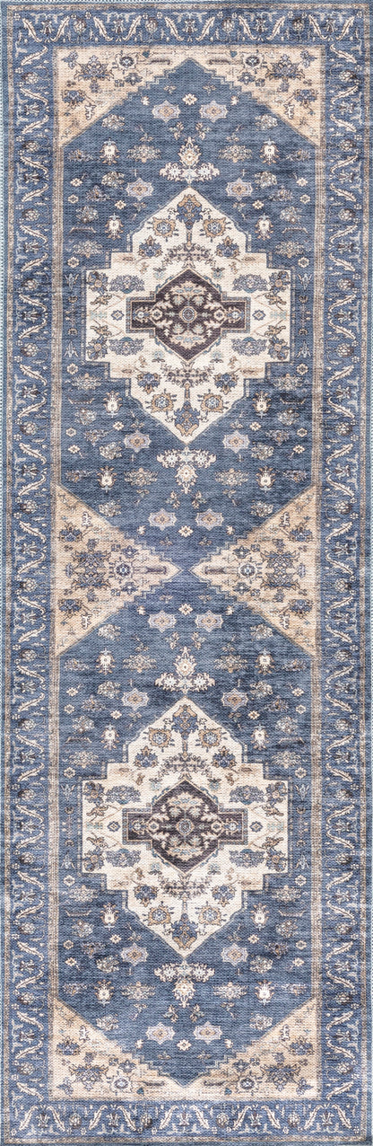 Nourison Grand Washables Grw03 Denim Area Rug