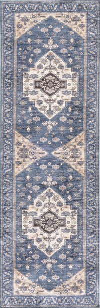 Nourison Grand Washables Grw03 Denim Area Rug