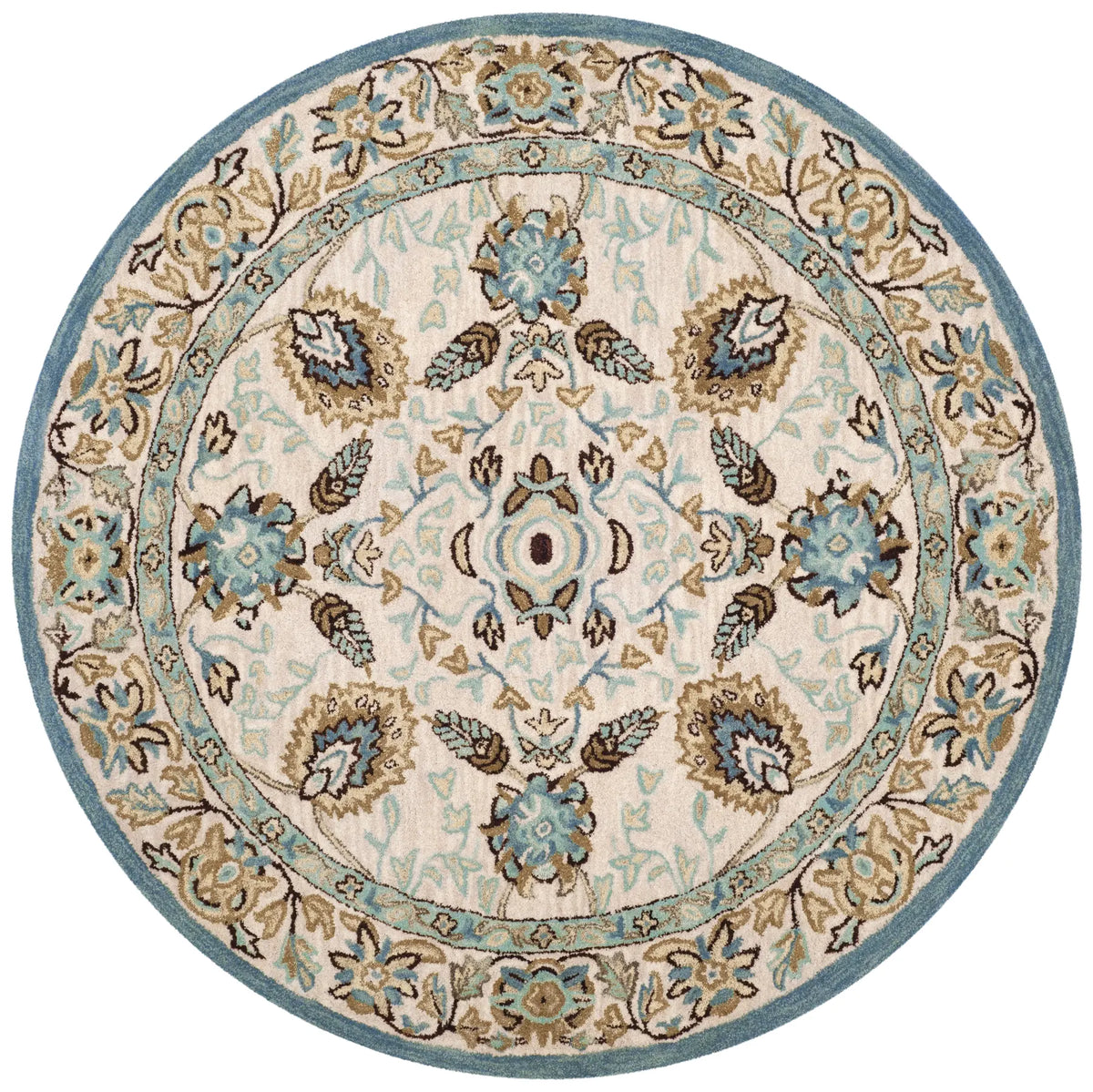 Safavieh Antiquity 6'-0" x 6'-0" Rug in Peacock / Blue