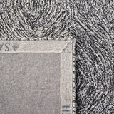 Safavieh Micro-Loop 5'-0" x 8'-0" Rug in Black / Ivory