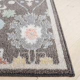 Safavieh Phoenix 500 4'-5" x 6'-5" Rug in Dark Grey / Ivory Blue