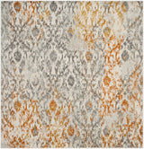 Safavieh Madison 6'-7" x 6'-7" Rug in Cream / Orange