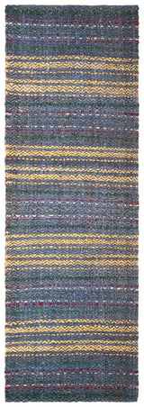 Safavieh Natural Fiber 2'-6" x 8'-0" Rug in Blue / Gold