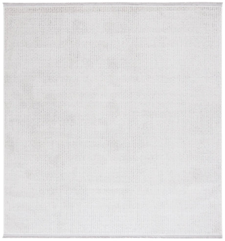 Safavieh Whisper 6'-7" x 6'-7" Rug in Light Grey / Ivory