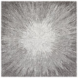 Safavieh Micro-Loop 5'-0" x 5'-0" Rug in Charcoal / Grey