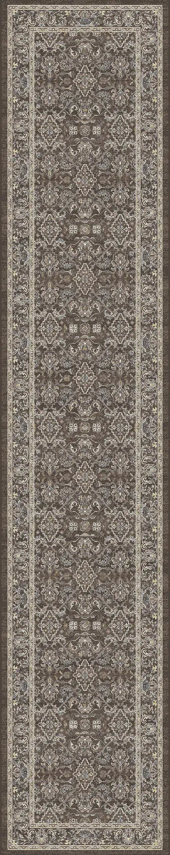 Dynamic Rugs Ancient Garden 57276 Dark Brown/Beige/Blue Rug - Runner