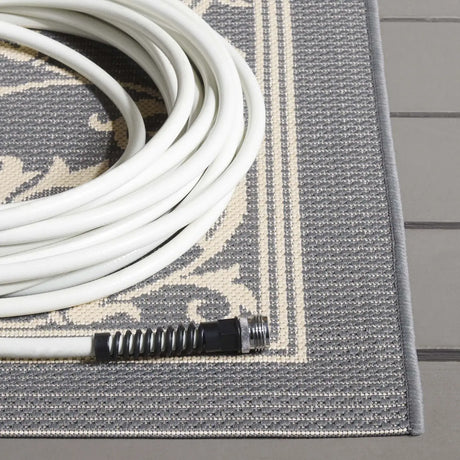 Safavieh Courtyard 5'-3" x 7'-7" Rug in Grey / Natural