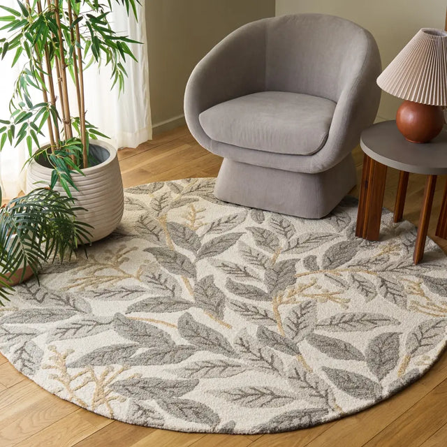 Safavieh Jardin 6'-0" x 6'-0" Rug in Ivory / Grey