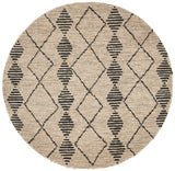Safavieh Bohemian 6'-0" x 6'-0" Rug in Beige / Black