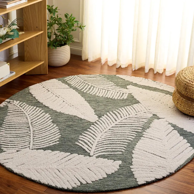 Safavieh Jardin 6'-0" x 6'-0" Rug in Grey / Ivory