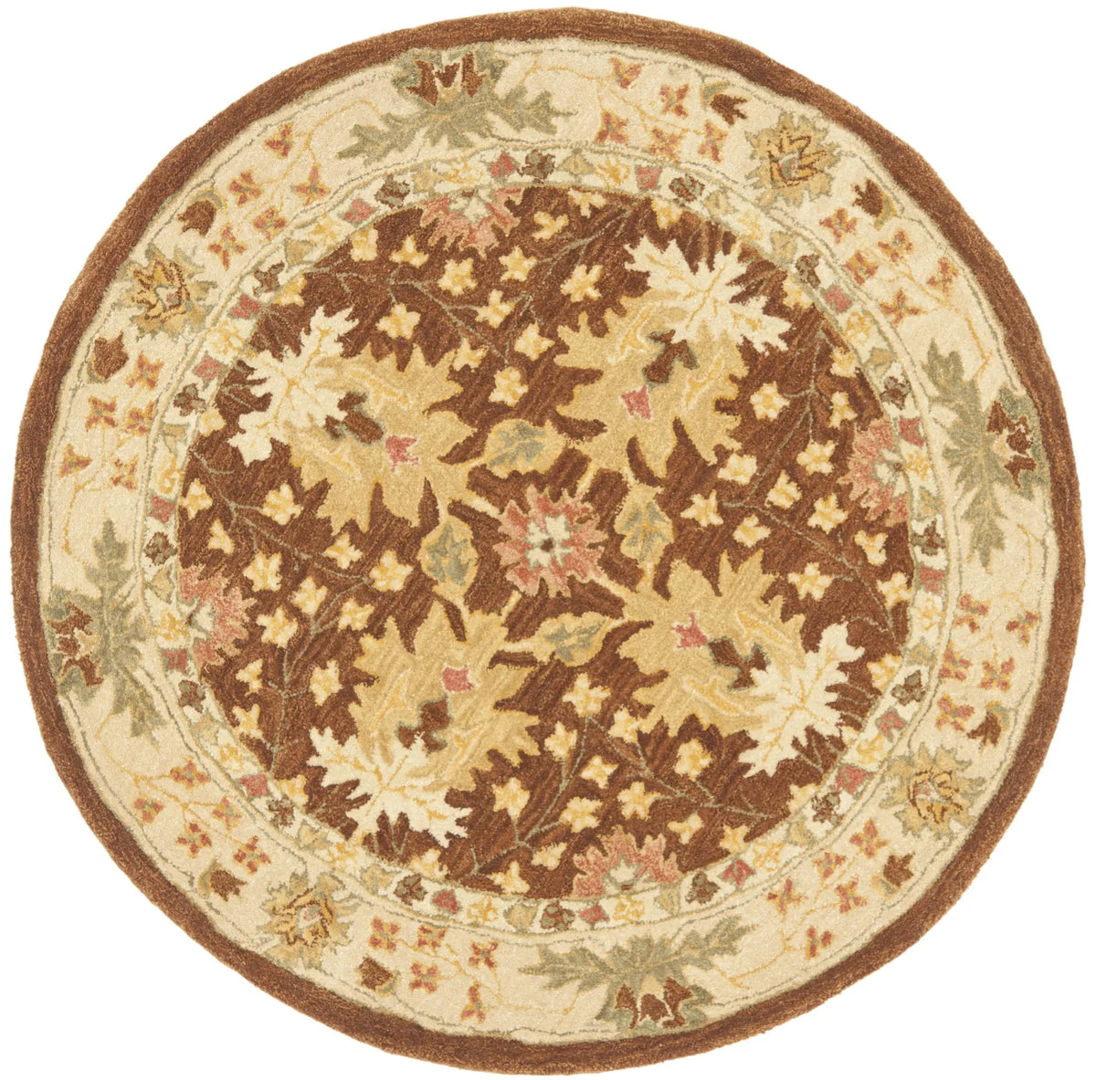 Safavieh Anatolia 4'-0" x 4'-0" Rug in Brown / Beige