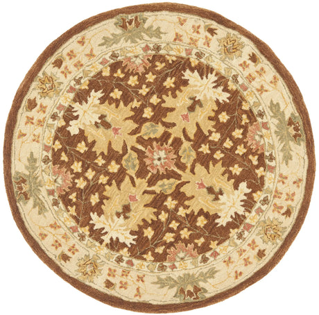 Safavieh Anatolia 4'-0" x 4'-0" Rug in Brown / Beige
