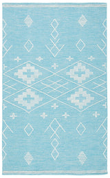 Safavieh Kilim 4'-0" x 6'-0" Rug in Teal / Ivory