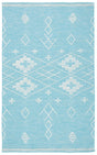 Safavieh Kilim 4'-0" x 6'-0" Rug in Teal / Ivory
